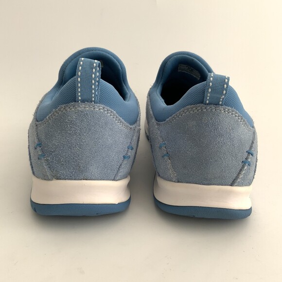 Lands’ End Suede Slip-on Loafers Blue White 9D main image 14